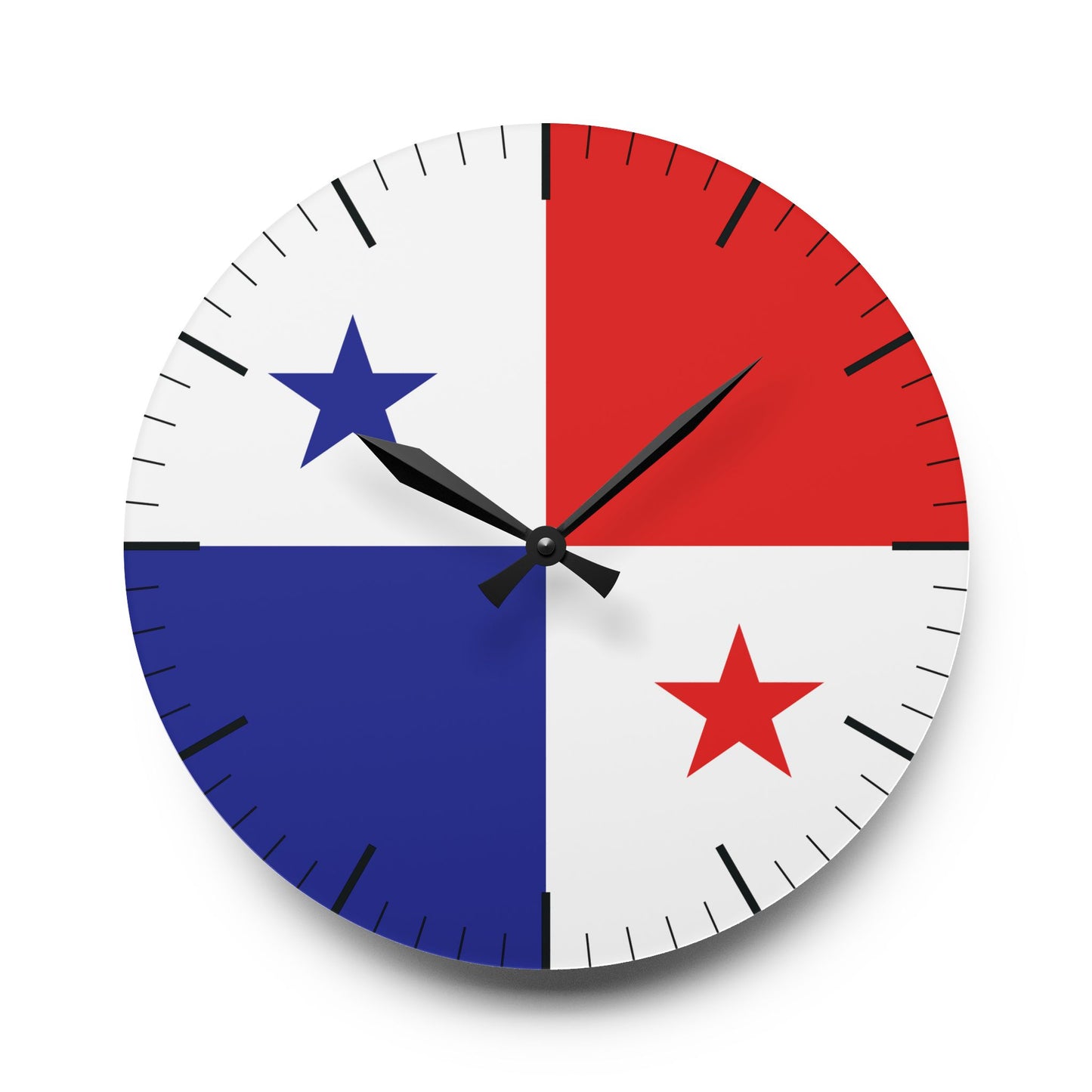 Panama Flag Acrylic Wall Clock