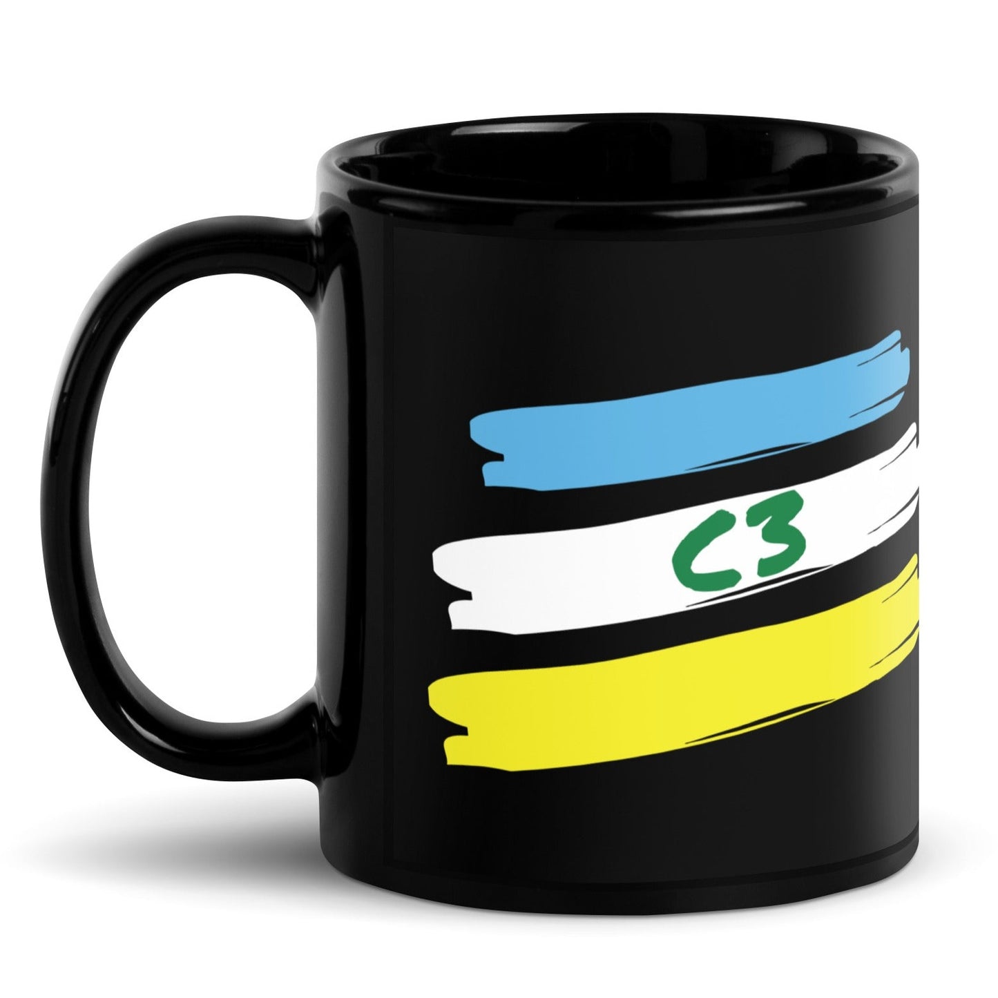 Panama C3 Black Glossy Mug