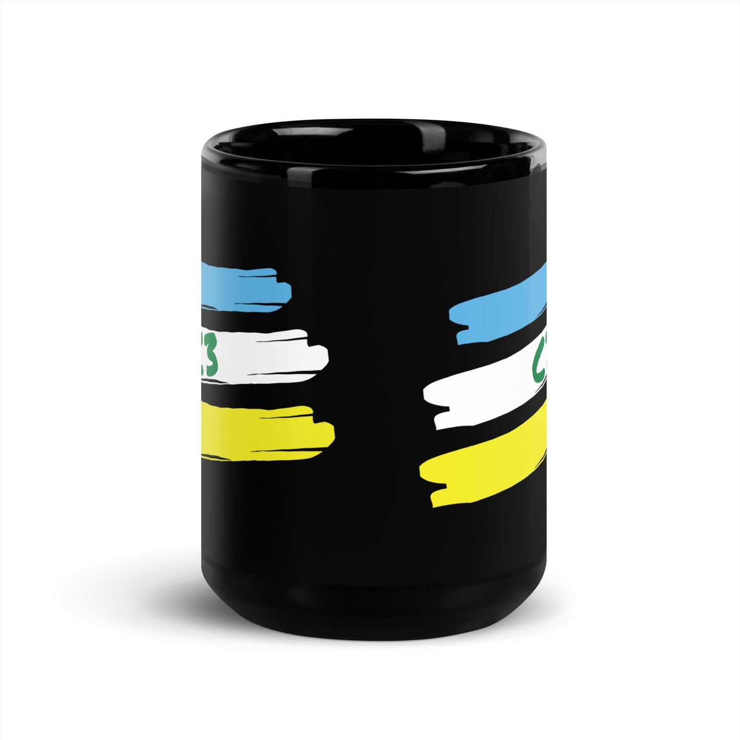 Panama C3 Black Glossy Mug