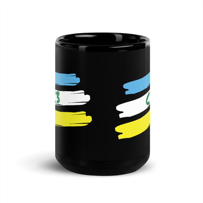 Panama C3 Black Glossy Mug