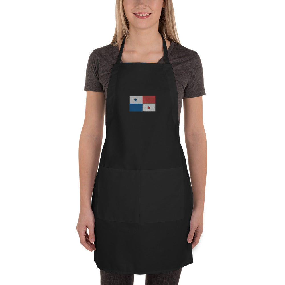 Panama Flag Embroidered Apron