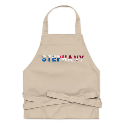 Panama Flag Customizable Name Organic Cotton Apron