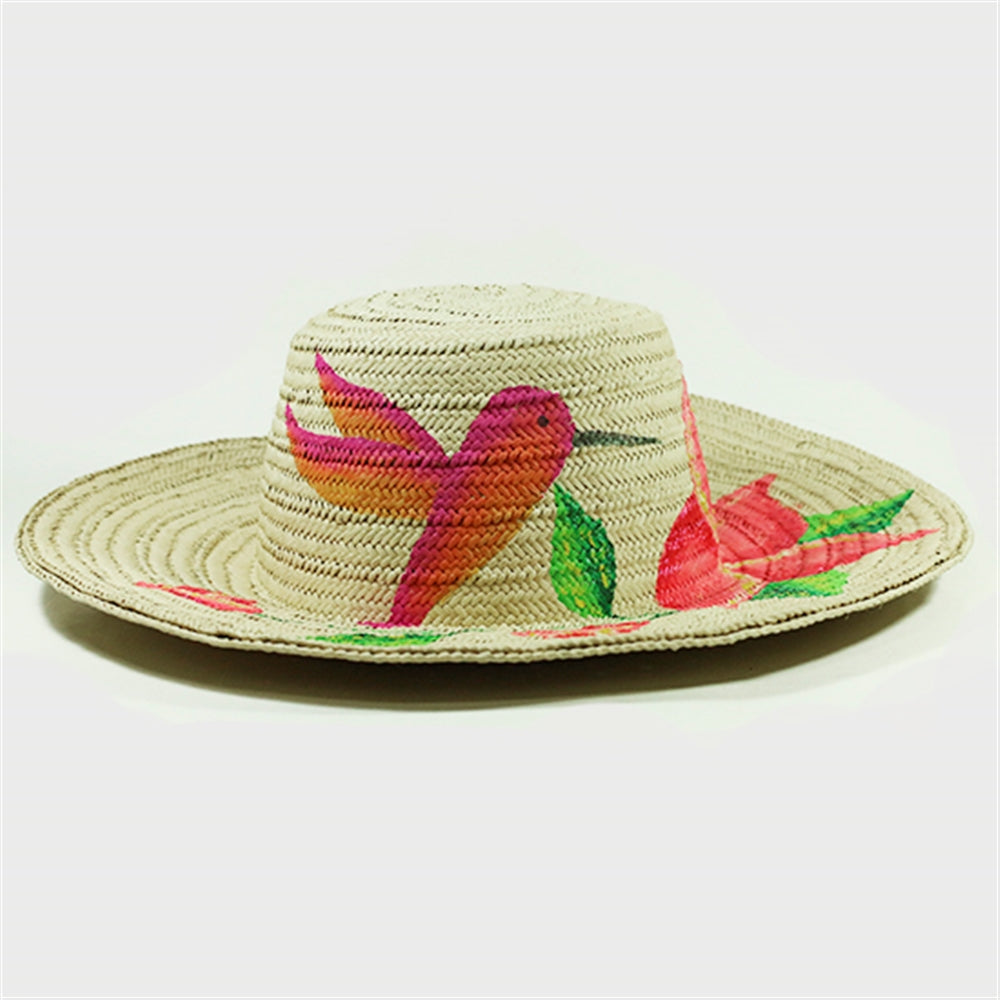 Panamanian Sombrero Pintado Hat Hand-Painted Montuno Hat