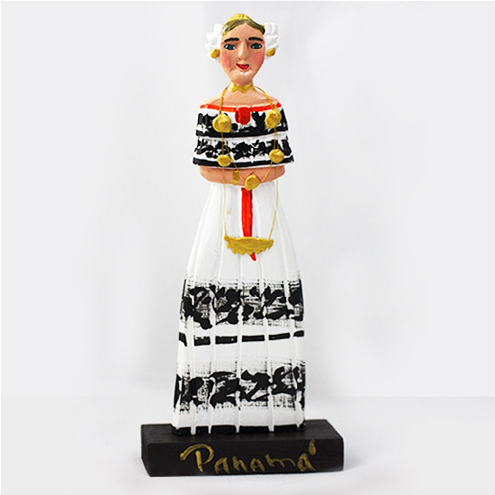 HAND-PAINTED CARVED WOOD PANAMANIAN EMPOLLERADAS