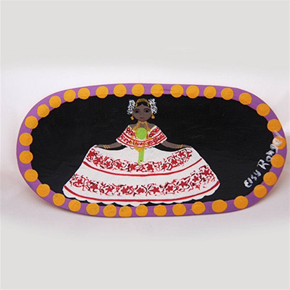 Handpainted Batea Tray Pollera