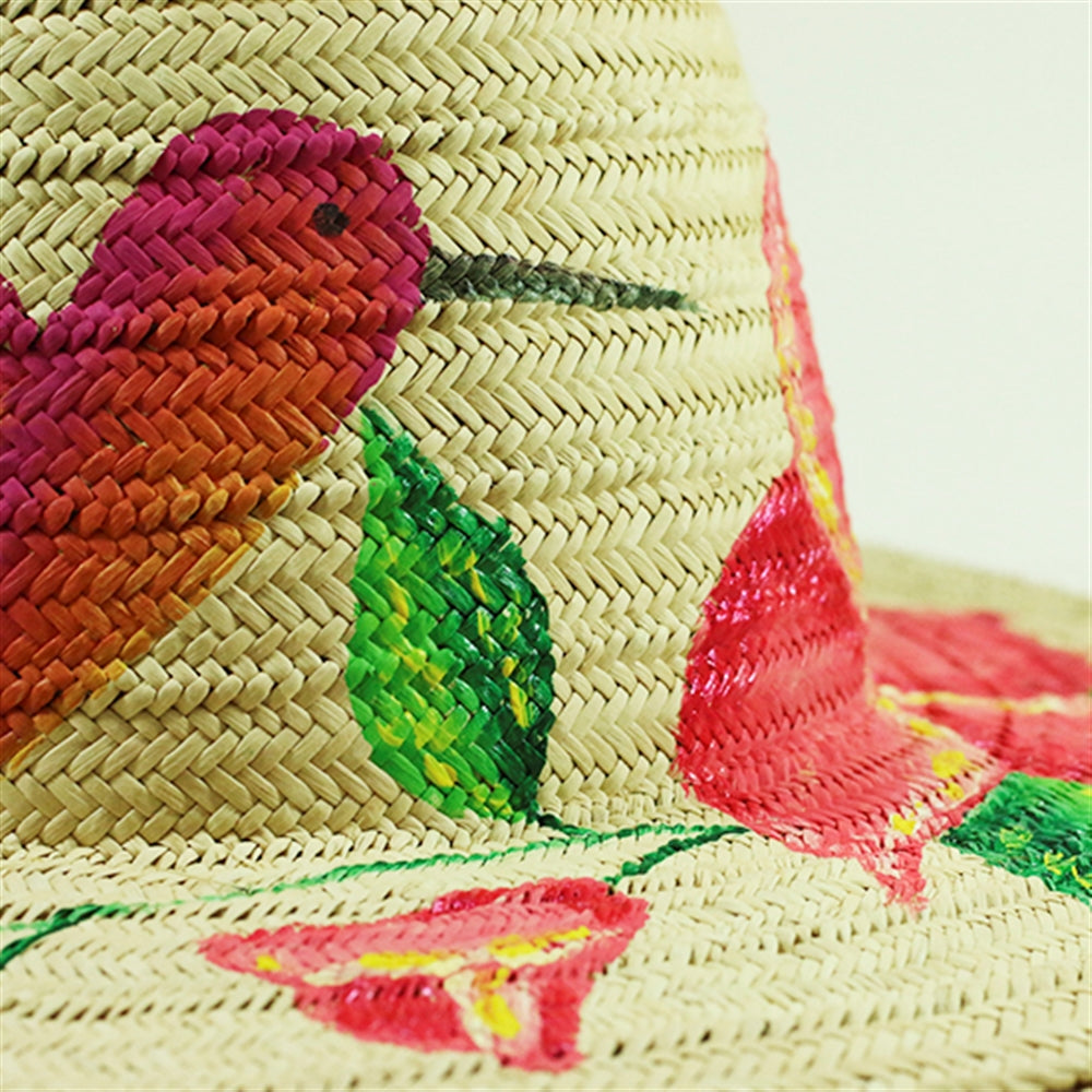 Panamanian Sombrero Pintado Hat Hand-Painted Montuno Hat