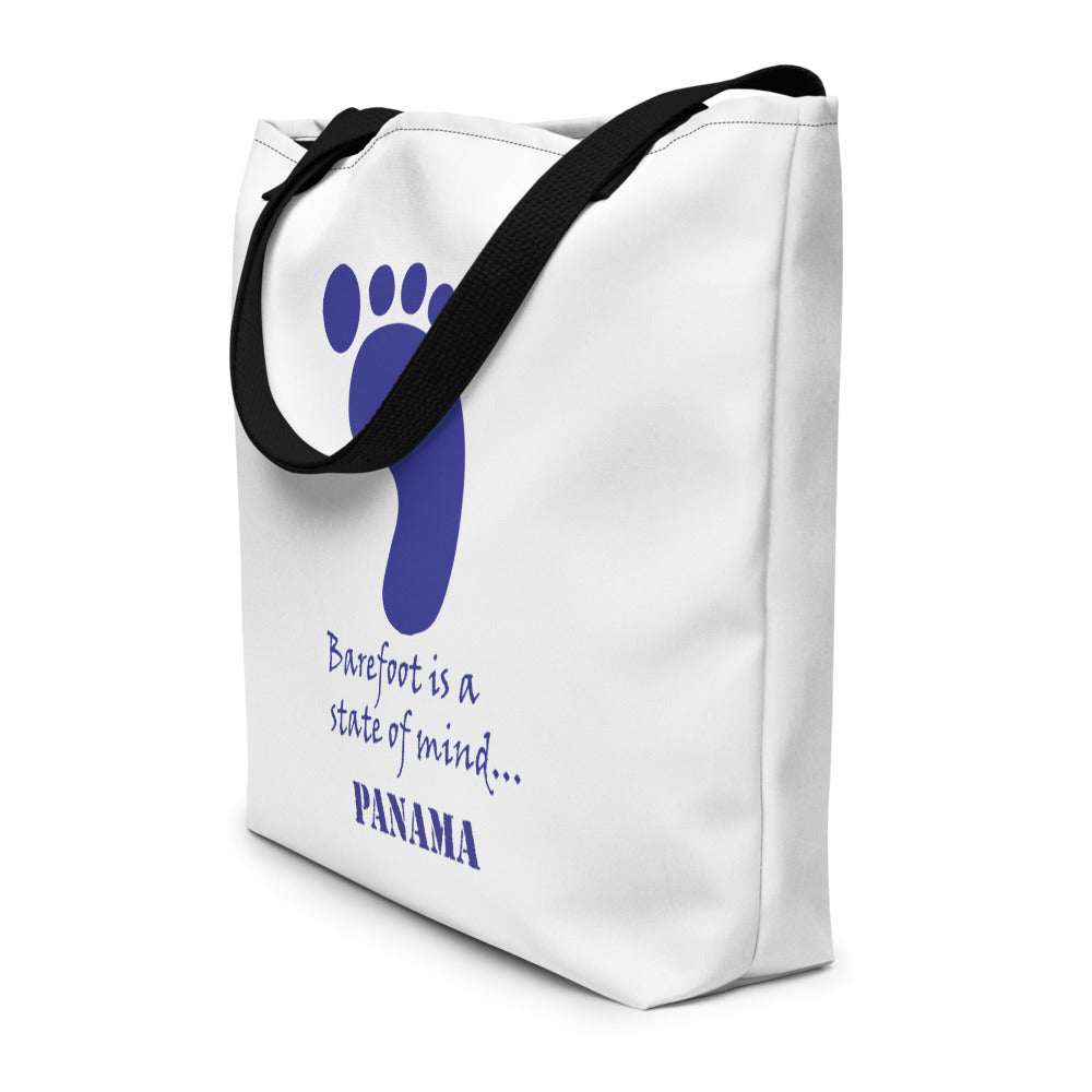 Panama Barefoot is a State of Mind Beach Bag