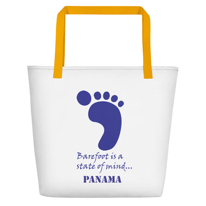 Panama Barefoot is a State of Mind Beach Bag