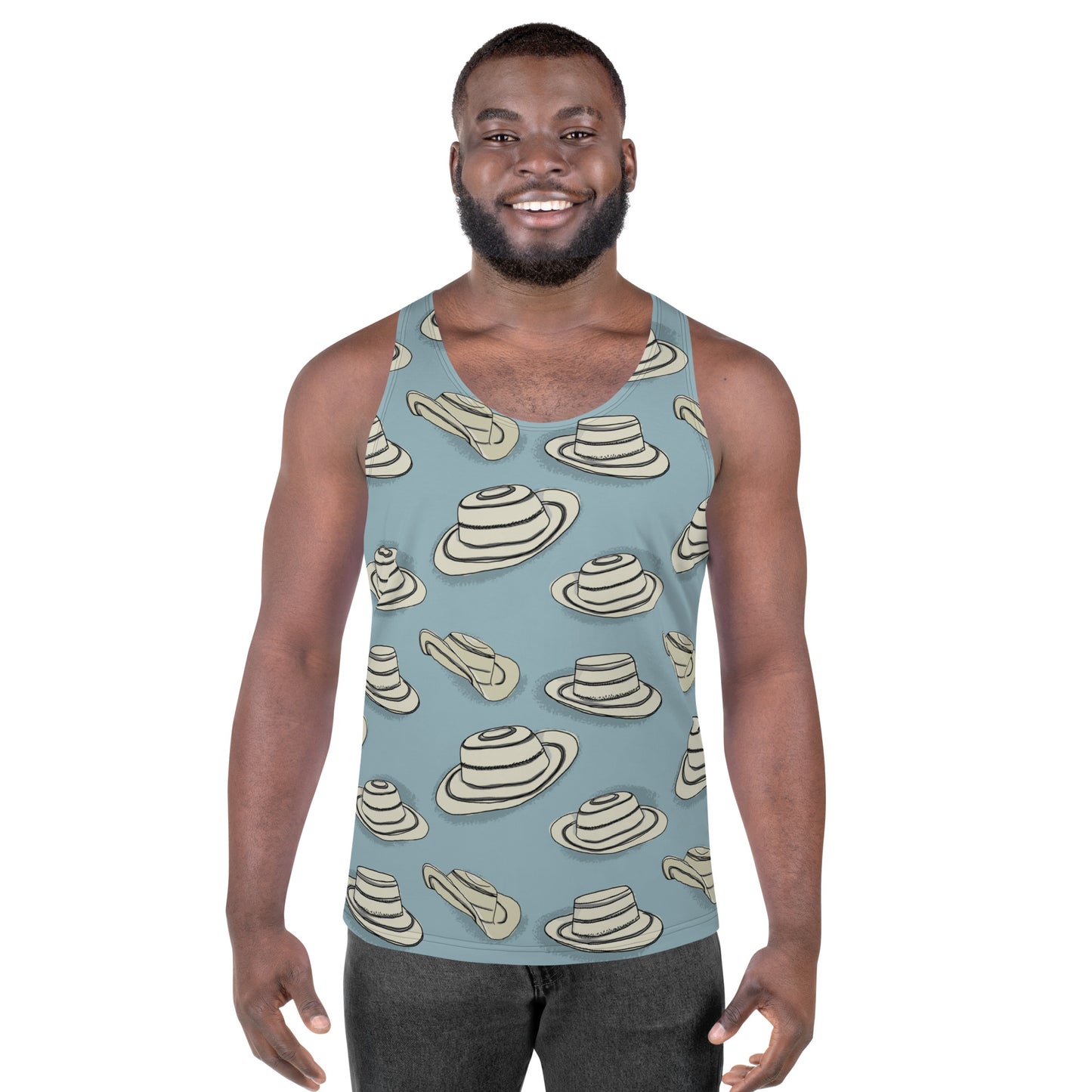 Panama Sombrero Pintao Unisex Tank Top