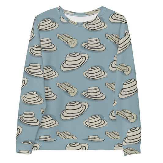 Panama Sombrero Pintao Light Blue Sweatshirt