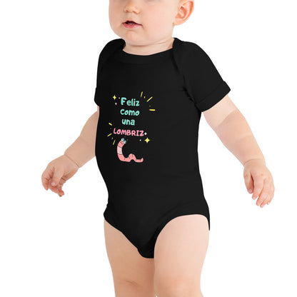 Panama Feliz Como Una Lombriz Baby Bodysuit