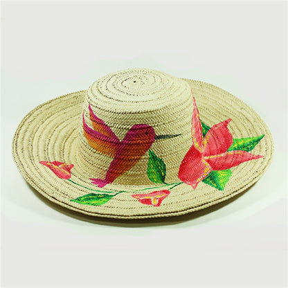 Panamanian Sombrero Pintado Hat Hand-Painted Montuno Hat