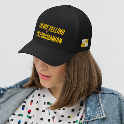 I'm Not Yelling I'm Panamanian Structured Twill Cap