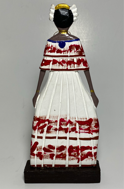 HAND-PAINTED CARVED WOOD PANAMANIAN EMPOLLERADAS