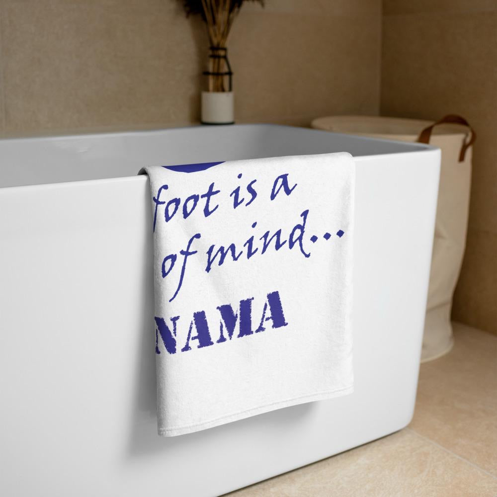 Panama Barefoot is a State of Mind Beach Towel