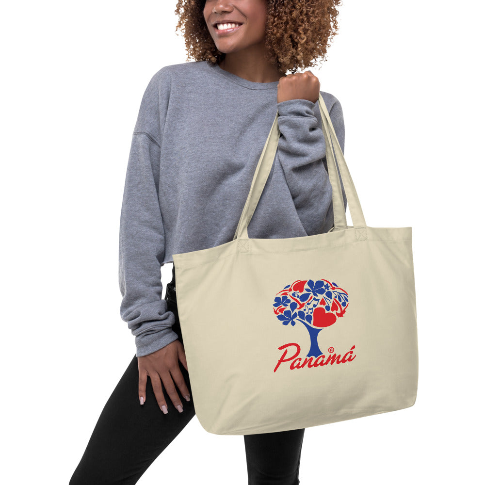 Pmá Rareza Amor y Pasión por Panamá Large Organic Tote Bag