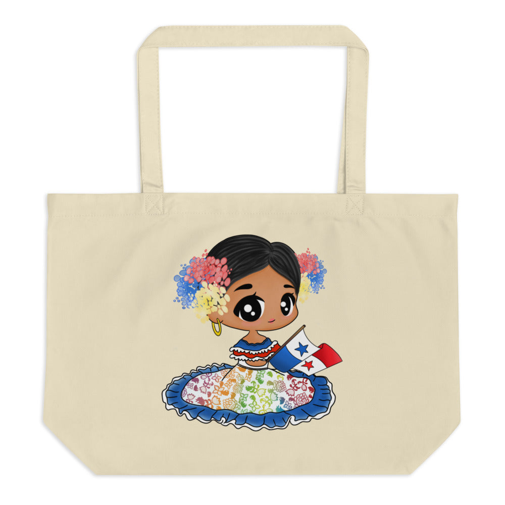 Panama Pollerita Large organic tote bag