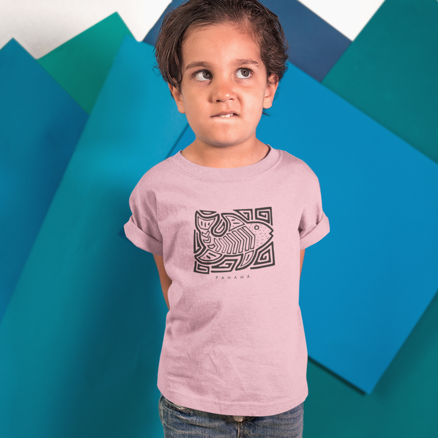 Panama Fish Print Toddler Tee