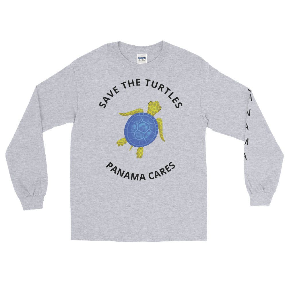 Panama Cares Save the Turtles Men’s Long Sleeve Shirt