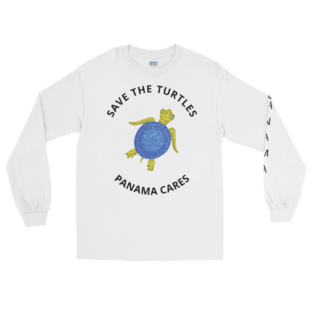 Panama Cares Save the Turtles Men’s Long Sleeve Shirt