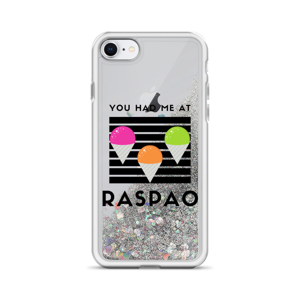 Panama You Had Me At Raspao Liquid Glitter Phone Case