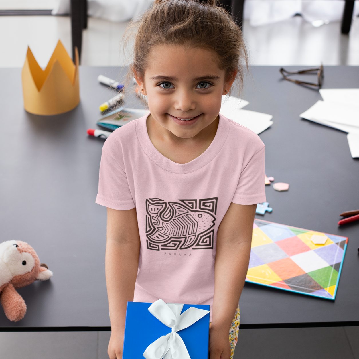 Panama Fish Print Toddler Tee