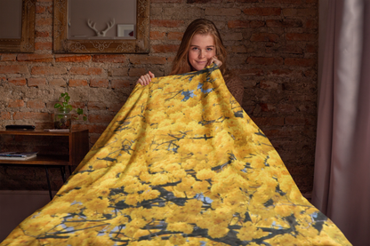 Panama Guayacan Amarillo Throw Blanket