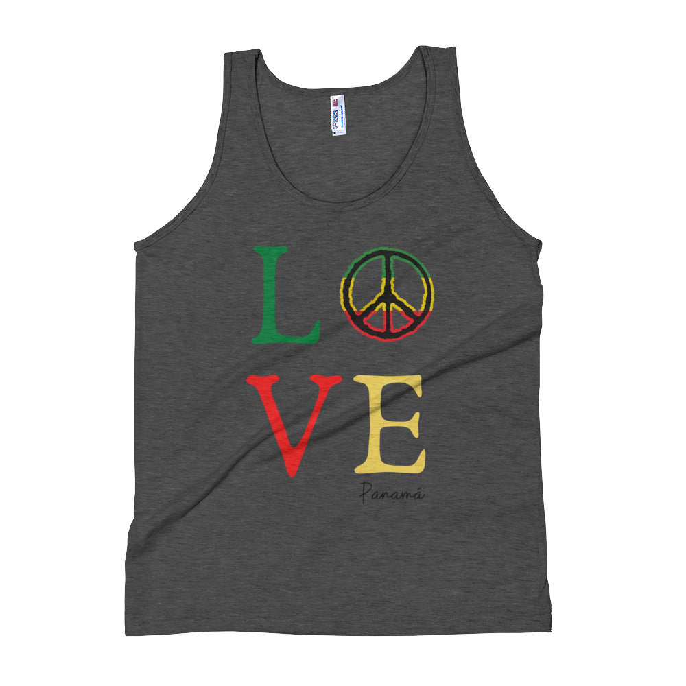 Panama Love in Reggae Colors Unisex Tank Top