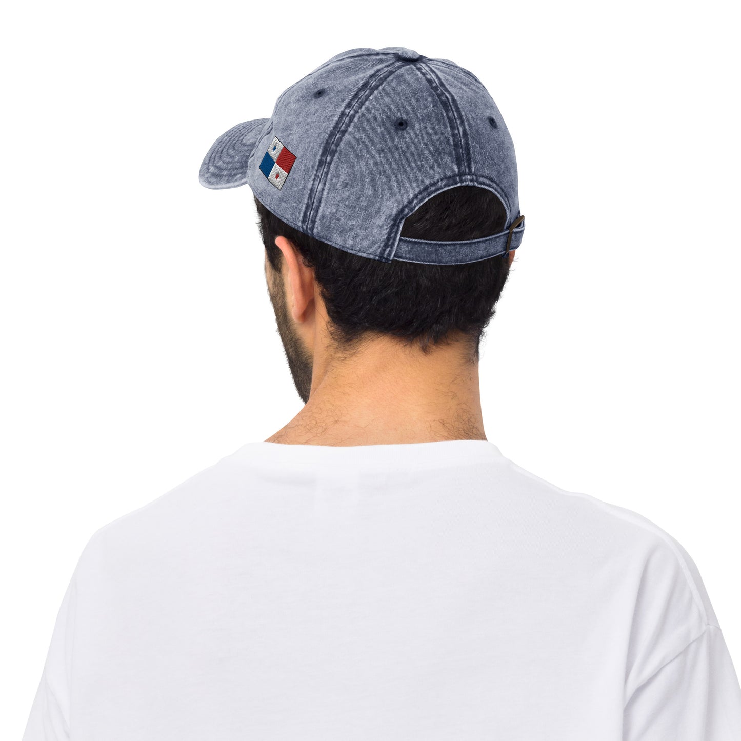 Custom Name Panama Vintage Cotton Twill Cap