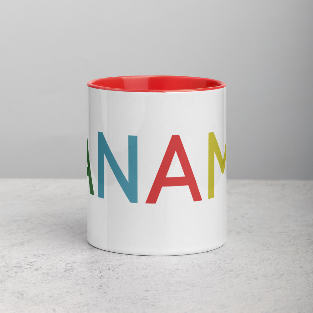 Colorful Panama Mug with Color Inside