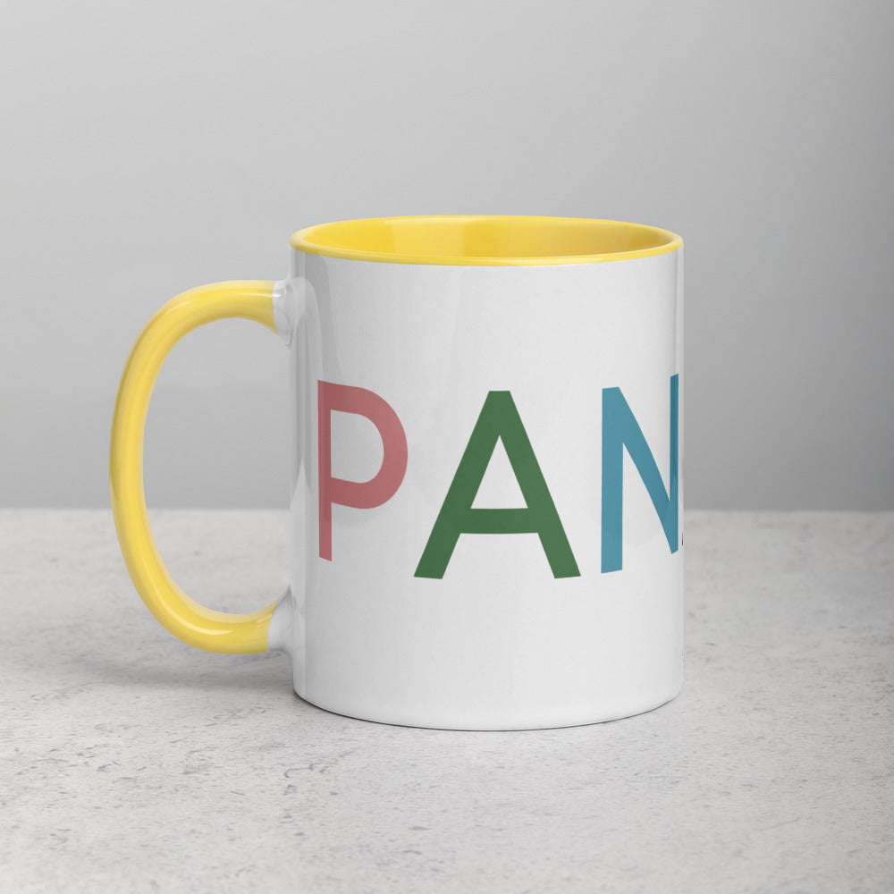 Colorful Panama Mug with Color Inside