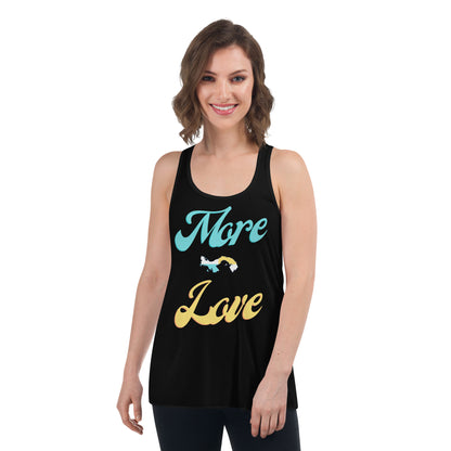 More Love Panama Women's Flowy Racerback Tank