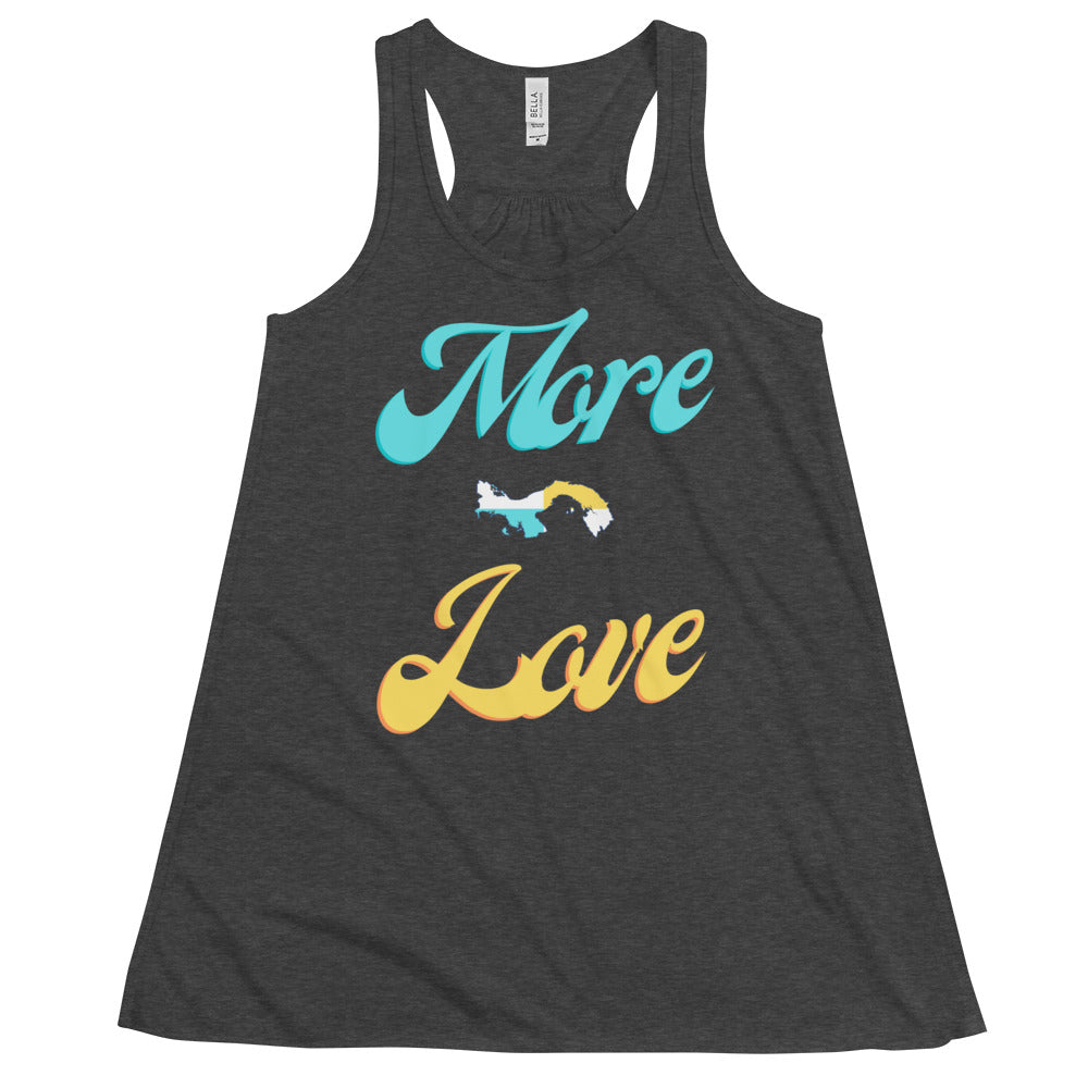 More Love Panama Women's Flowy Racerback Tank