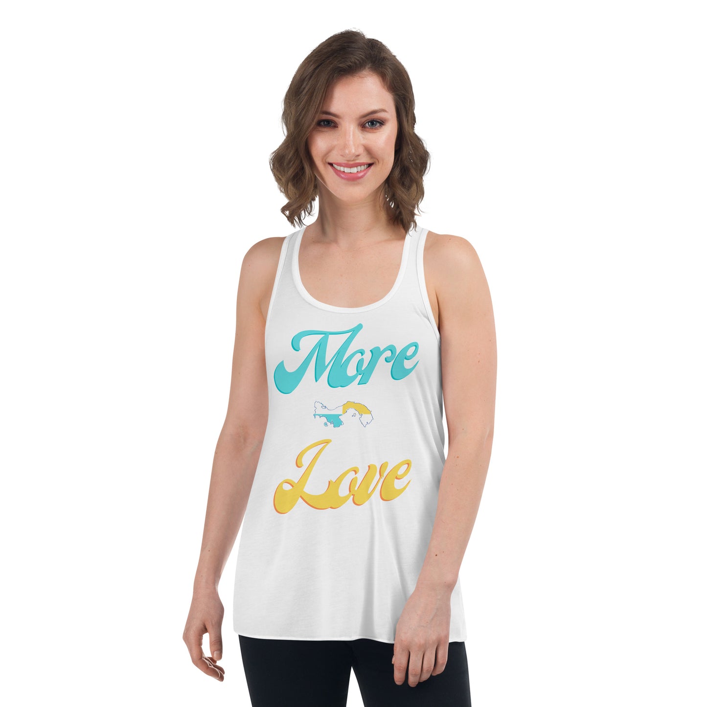 More Love Panama Women's Flowy Racerback Tank