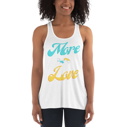 More Love Panama Women's Flowy Racerback Tank